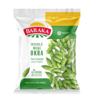 Frozen Okra  Extra  "Baraka" 400 GM X 20